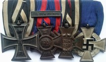WW1 / WW2 25 Year Long Service Cross Group (4)