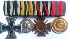 WW1 Iron Cross / 12 Year Long Service Medal Group (4)