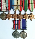 WW2 Medal Group Palestine RN GSM Group